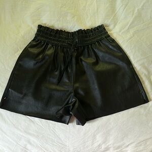 Zara Leather Shorts